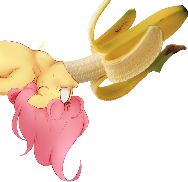 Mlp Throat Bulge - 1804870 - artist:sundown, banana, edit, female, fluttershy ...