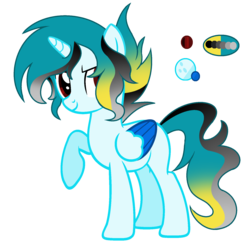 Size: 1704x1680 | Tagged: dead source, safe, artist:rainbows-skies, oc, oc only, oc:water star, alicorn, pony, alternate hairstyle, male, simple background, solo, stallion, transparent background