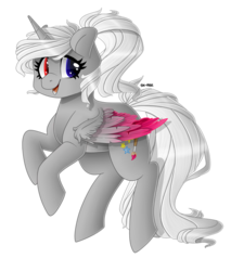 Size: 1024x1204 | Tagged: safe, artist:sk-ree, oc, oc only, alicorn, pony, female, heterochromia, mare, simple background, solo, transparent background