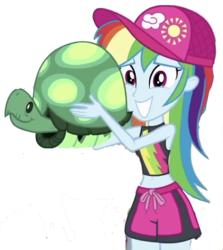 Size: 527x590 | Tagged: safe, artist:php77, edit, edited screencap, editor:php77, screencap, rainbow dash, tank, equestria girls, g4, my little pony equestria girls: better together, not a vector, simple background, transparent background
