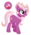 Size: 381x427 | Tagged: safe, artist:6-fingers-lover, oc, oc only, oc:pink apple, earth pony, pony, female, mare, offspring, parent:big macintosh, parent:princess cadance, parents:cadmac, simple background, solo, transparent background