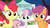 Size: 1152x648 | Tagged: safe, edit, edited screencap, editor:korora, screencap, apple bloom, scootaloo, sweetie belle, g4, marks for effort, my little pony: friendship is magic, adorabloom, bronybait, cropped, cute, cutealoo, cutie mark crusaders, diasweetes, implied gabby, smiling, text, tree