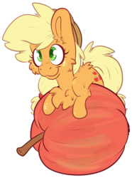 Size: 1956x2629 | Tagged: safe, artist:cutepencilcase, applejack, earth pony, pony, g4, apple, female, food, mare, simple background, solo, transparent background