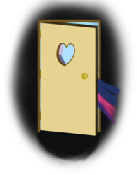 Size: 2516x3226 | Tagged: safe, artist:venaf, twilight sparkle, pony, g4, atg 2018, door, female, high res, newbie artist training grounds, simple background, solo, transparent background
