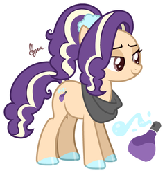 Size: 2050x2157 | Tagged: safe, artist:polymercorgi, oc, oc only, earth pony, pony, female, high res, magical lesbian spawn, mare, offspring, parent:adagio dazzle, parent:suri polomare, solo