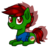 Size: 943x901 | Tagged: safe, artist:spokenmind93, oc, oc only, oc:pastel dice, earth pony, pony, chibi, digital art, lying down, male, shadow, signature, simple background, smiling, solo, stallion, transparent background