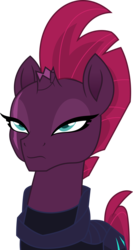 Size: 3000x5643 | Tagged: safe, artist:dashiesparkle, tempest shadow, pony, unicorn, g4, my little pony: the movie, .svg available, broken horn, eye scar, female, horn, mare, scar, simple background, solo, transparent background, vector