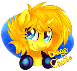 Size: 3322x3041 | Tagged: safe, artist:bl--blacklight, oc, oc only, oc:drago cheese, pony, unicorn, bust, headphones, high res, male, portrait, simple background, solo, stallion, transparent background
