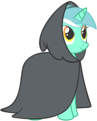 Size: 800x1000 | Tagged: safe, artist:ask-lyrathepony, lyra heartstrings, pony, unicorn, g4, cloak, clothes, female, mare, simple background, solo, transparent background, vector