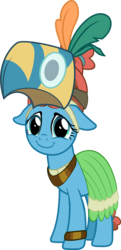 Size: 3440x7081 | Tagged: safe, artist:crisostomo-ibarra, meadowbrook, earth pony, pony, g4, clothes, cute, female, floppy ears, healer's mask, looking at you, mare, mask, meadowcute, simple background, smiling, solo, transparent background, vector