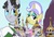 Size: 2722x1869 | Tagged: safe, artist:hereward, jet set, princess celestia, princess luna, rarity, twilight sparkle, upper crust, pony, g4, canterlot, canterlot castle, canterlot elite, giant pony, macro, nobility, photoshop, royal guard