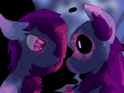 Size: 1600x1200 | Tagged: safe, artist:bluepi, oc, oc:purple smoke, original species, cute, glowing eyes, shading, simple background