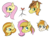 Size: 842x645 | Tagged: dead source, oc name needed, safe, artist:kikuthecupcake, braeburn, fluttershy, oc, earth pony, pegasus, pony, g4, female, male, offspring, parent:braeburn, parent:fluttershy, parents:braeshy, ship:braeshy, shipping, simple background, straight, transparent background