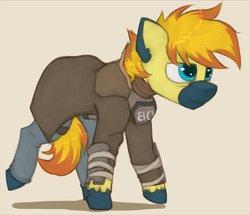 Size: 1452x1249 | Tagged: safe, artist:marsminer, oc, oc only, oc:yaktan, pony, fallout, solo