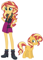Size: 794x1115 | Tagged: safe, editor:php77, sunset shimmer, human, pony, unicorn, equestria girls, g4, my little pony equestria girls: better together, human ponidox, self ponidox, simple background, transparent background