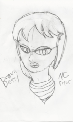 Size: 694x1150 | Tagged: safe, artist:ncpilot, oc, oc:brown betty, human, bust, humanized, neckerchief, sketch
