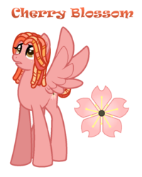 Size: 782x978 | Tagged: safe, artist:hazardous-andy, oc, oc only, oc:cherry blossom, pegasus, pony, base used, female, freckles, mare, offspring, parent:big macintosh, parent:fluttershy, parents:fluttermac, simple background, solo, spread wings, transparent background, wings