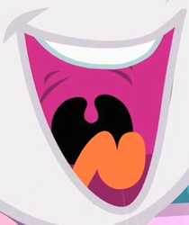 Size: 255x304 | Tagged: safe, screencap, sweetie belle, g4, stare master, cropped, mawshot, mouth, open mouth, teeth, tongue out, uvula