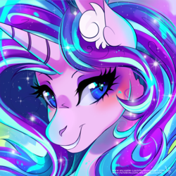 Size: 2449x2449 | Tagged: safe, artist:wilvarin-liadon, starlight glimmer, pony, g4, female, high res, looking at you, solo