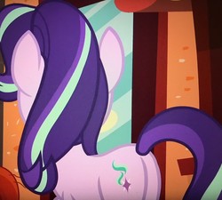 Size: 3358x3024 | Tagged: safe, screencap, starlight glimmer, pony, unicorn, g4, the parent map, butt, female, glimmer glutes, high res, mare, plot, rear view, solo