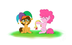 Size: 4845x3022 | Tagged: safe, artist:theravencriss, cheese sandwich, pinkie pie, pony, g4, pinkie pride, atg 2018, colt, female, filly, male, newbie artist training grounds, smiling