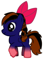 Size: 701x948 | Tagged: safe, oc, oc only, oc:skitzy, pegasus, pony, female, filly, ribbon, simple background, solo, transparent background