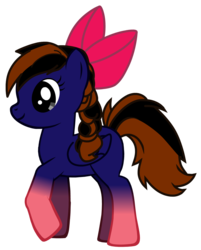 Size: 1069x1328 | Tagged: safe, oc, oc only, oc:skitzy, pegasus, pony, female, filly, ribbon, simple background, solo, teenager, transparent background