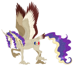 Size: 1170x1048 | Tagged: safe, artist:bijutsuyoukai, oc, oc only, oc:francis, alicorn, pony, colored wings, male, multicolored wings, simple background, solo, stallion, tail feathers, transparent background, unshorn fetlocks