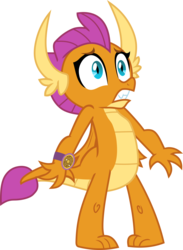 Size: 3760x5146 | Tagged: safe, artist:frownfactory, smolder, dragon, a matter of principals, g4, .svg available, dragoness, female, horns, scared, simple background, solo, svg, transparent background, vector, wings