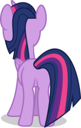 Size: 5000x7859 | Tagged: safe, artist:luckreza8, twilight sparkle, alicorn, pony, friendship university, g4, .svg available, absurd resolution, butt, female, flank, meme, plot, simple background, solo, transparent background, twibutt, twilight sparkle (alicorn), vector