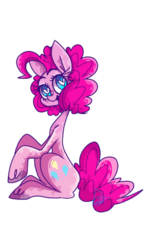 Size: 433x750 | Tagged: safe, artist:motger-mor, pinkie pie, earth pony, pony, g4, female, heart eyes, mare, simple background, solo, transparent background, wingding eyes