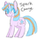 Size: 722x635 | Tagged: safe, artist:rose_stars, oc, oc only, oc:spark charge, pony, unicorn, simple background