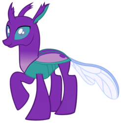 Size: 1980x2013 | Tagged: safe, artist:joe, oc, oc only, oc:teräsirppi, changedling, changeling, changedling oc, changeling oc, male, raised hoof, simple background, solo, transparent background, vector