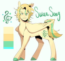 Size: 2300x2170 | Tagged: safe, artist:delzol, oc, oc only, oc:swan song, pegasus, pony, ambiguous facial structure, colored hooves, colt, high res, male, offspring, parent:bulk biceps, parent:fluttershy, parents:flutterbulk, reference sheet, solo