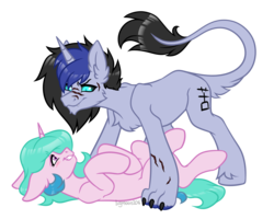 Size: 2500x2000 | Tagged: safe, artist:bigmoon206, oc, oc only, oc:anthonystone, pony, unicorn, commission, cute, cutie mark, female, high res, male, mare, simple background, stallion, transparent background, ych result