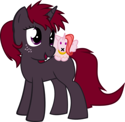 Size: 1080x1055 | Tagged: safe, artist:derjuin, oc, oc only, oc:dawn star, pony, unicorn, doll, female, filly, freckles, open mouth, simple background, solo, toy, transparent background, vector