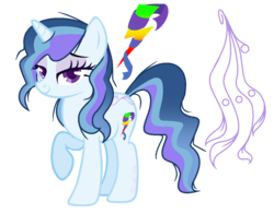 Size: 1128x886 | Tagged: safe, artist:eclispeluna, oc, oc only, oc:electric silk, pony, unicorn, female, magical lesbian spawn, mare, offspring, parent:rainbow dash, parent:rarity, parents:raridash, reference sheet, simple background, solo, transparent background