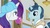 Size: 1920x1080 | Tagged: safe, screencap, polo play, rarity, pony, unicorn, friendship university, g4, my little pony: friendship is magic, backwards ballcap, baseball cap, bubblegum, cap, food, gum, hat, las pegasus resident, male, plainity, stallion