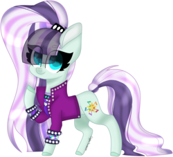 Size: 4239x3846 | Tagged: safe, artist:applescribble33, coloratura, earth pony, pony, g4, clothes, countess coloratura, female, mare, signature, simple background, smiling, solo, transparent background