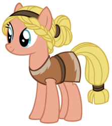 Size: 1600x1798 | Tagged: artist needed, safe, sigrid, earth pony, pony, campfire tales, g4, background pony, braid, clothes, female, mare, simple background, solo, transparent background, vector