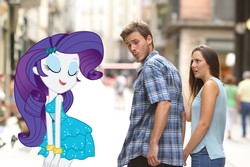 Size: 4500x3000 | Tagged: safe, edit, editor:leonidus, rarity, equestria girls, g4, angry, distracted boyfriend meme, fall formal outfits, meme