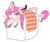 Size: 1500x1265 | Tagged: safe, artist:hagalazka, oc, oc only, oc:tarot, classical unicorn, pony, salmon, unicorn, :p, blue eyes, cloven hooves, curved horn, cute, ear piercing, earring, female, floppy ears, fluffy, food, freckles, heart, horn, jewelry, leonine tail, long mane, long tail, looking at you, mare, palomino, piercing, pink mane, ponies in food, ponies in sushi, prone, rice, silly, silly pony, simple background, smiling, solo, sushi, tongue out, transparent background, unshorn fetlocks