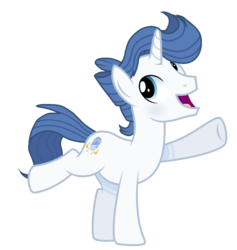 Size: 1264x1332 | Tagged: safe, artist:rainbows-skies, oc, oc only, oc:spectrum night, pony, unicorn, male, offspring, open mouth, parent:fancypants, parent:rarity, parents:raripants, simple background, solo, stallion, transparent background