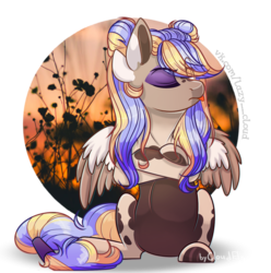 Size: 1391x1400 | Tagged: safe, artist:cloud-fly, oc, oc only, pegasus, pony, female, mare, simple background, sitting, solo, tongue out, transparent background