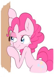 Size: 722x1024 | Tagged: safe, artist:akainu_pony, pinkie pie, earth pony, pony, g4, female, juxtaposition bait, mare, smiling, solo