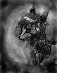 Size: 2783x3570 | Tagged: safe, artist:sweetstrawberryblood, oc, oc only, oc:cosmia nebula, pony, black and white, bust, grayscale, high res, monochrome, portrait, solo