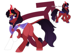 Size: 1280x900 | Tagged: safe, artist:faith-wolff, kirin, pony, fanfic:the bridge, crossover, curved horn, fanfic art, hino rei, horn, ponified, sailor mars, sailor moon (series), simple background, transparent background