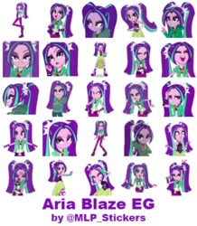 Size: 364x418 | Tagged: safe, artist:mlpcreativelab, aria blaze, equestria girls, g4, my little pony equestria girls: rainbow rocks, telegram sticker