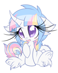 Size: 2700x3400 | Tagged: safe, artist:starlightlore, oc, oc only, oc:lorelei, pony, unicorn, female, filly, high res, simple background, solo, starry eyes, transparent background, wingding eyes