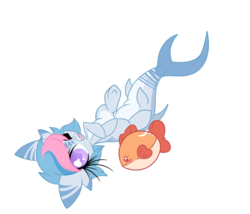Size: 3400x2914 | Tagged: safe, artist:starlightlore, oc, oc only, oc:shark bait, fish, original species, shark pony, high res, simple background, solo, transparent background